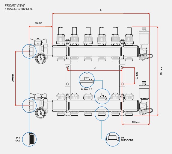 Comisa Brass Manifold